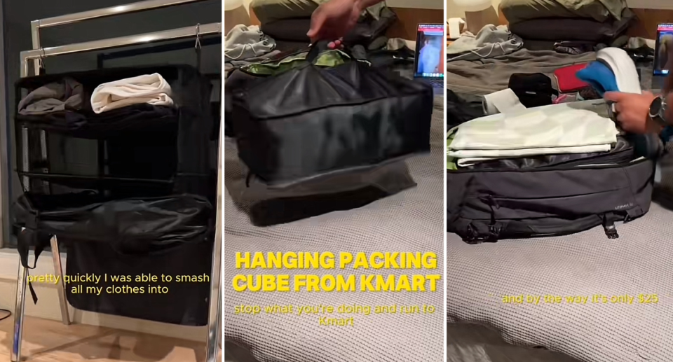 Kmart's versatile packing cube.