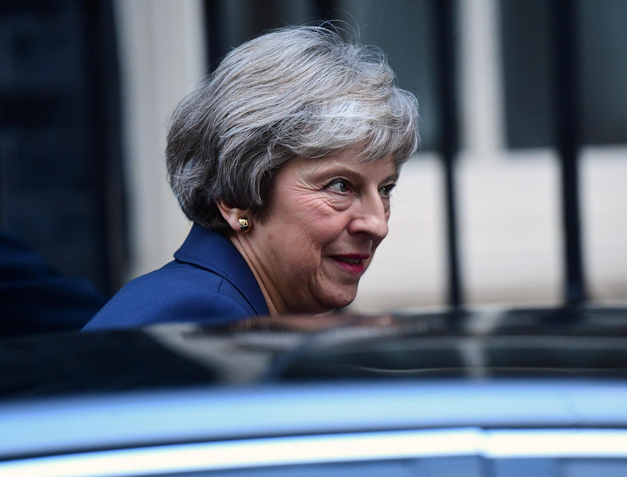 Prime Minister Theresa May leaves 10 Downing Street (PA Images)