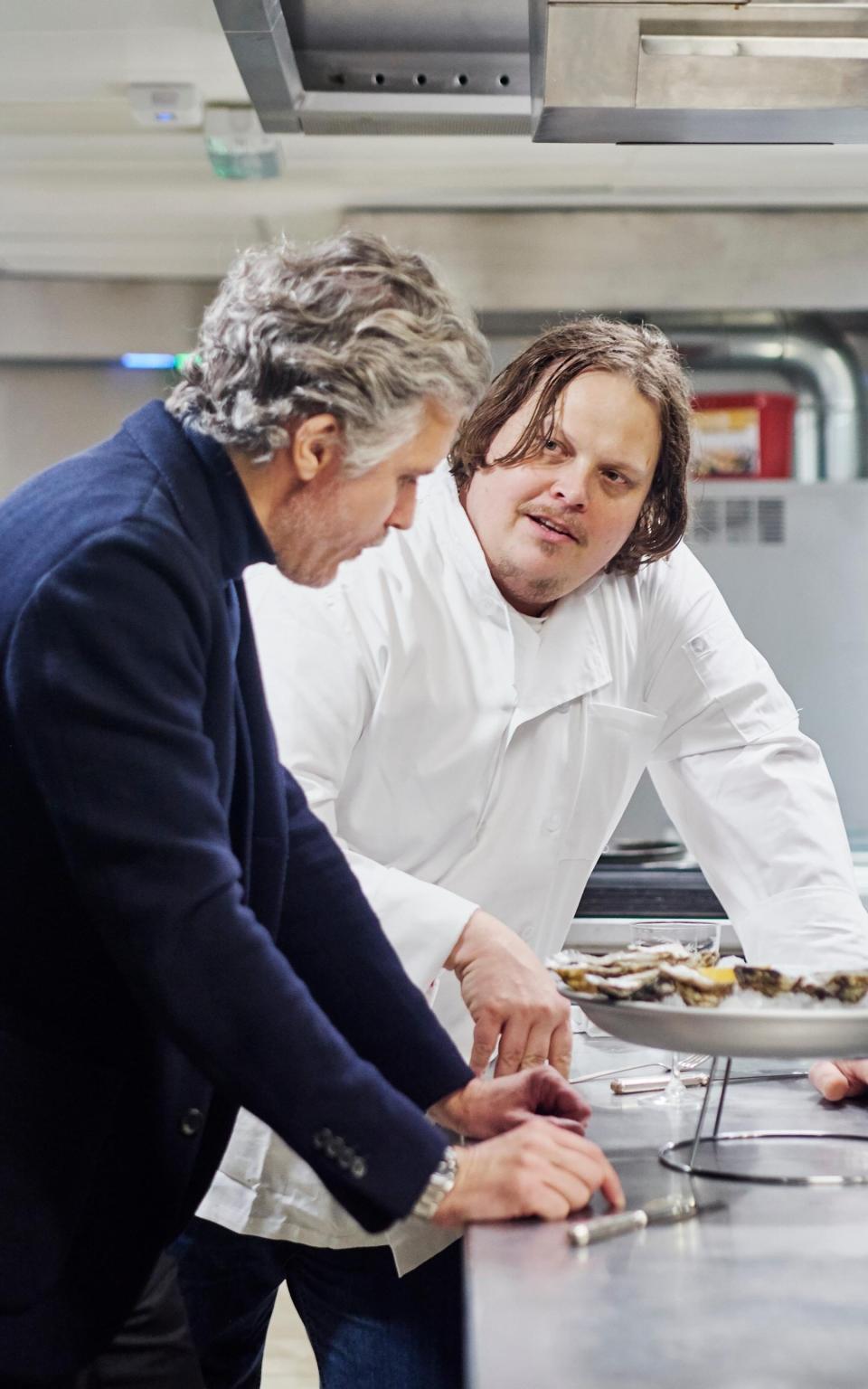 Chef Slade Rushing, right, brings the expertise in creole cookery 