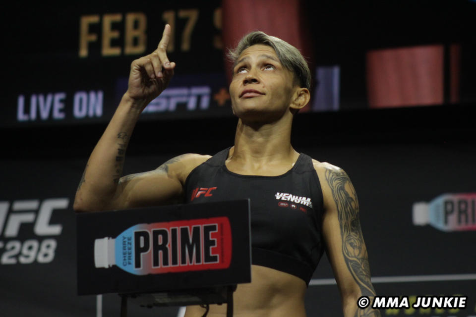 Amanda Lemos UFC 298 ceremonial weigh-ins