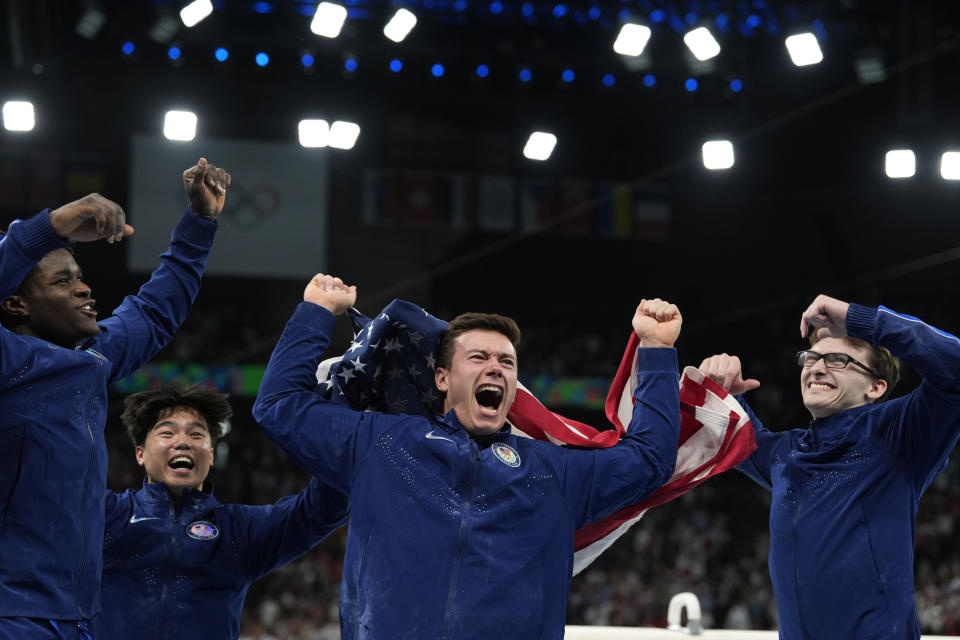 The U.S. men's gymnastics team ended a lengthy Olympic medal drought