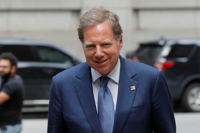 Geoffrey Berman exits the Manhattan Federal Court in New York