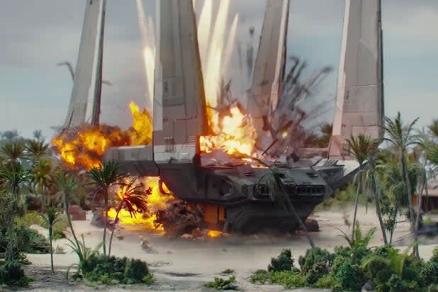 shuttle exploding rogue one