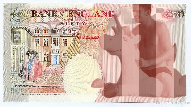 A mock up of how the new £5 note could look
