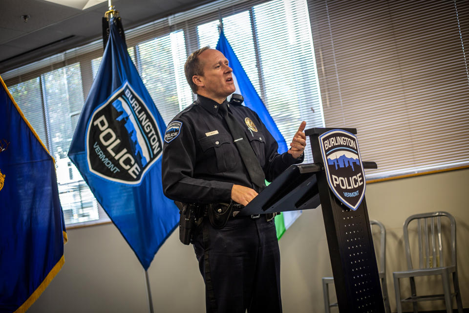 Acting Burlington Police Chief Jon Mura. (Hannah Rappleye / NBC News)