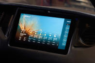 Project Detroit features multiple touch screen, dashboard displays, including one on the passenger side. Use the tablet to do anything from checking the weather to playing Xbox games.