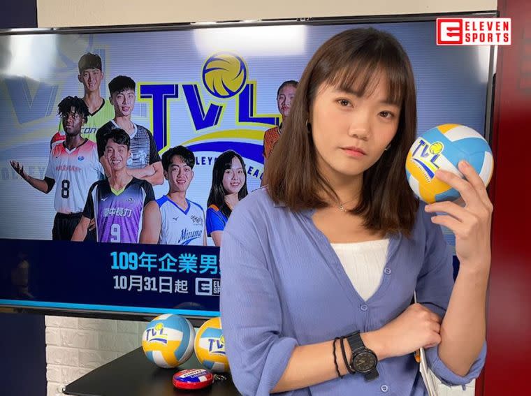 排球E週報主持人林淳霈。ELEVEN SPORTS提供