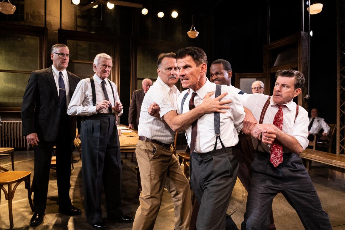 Tristan Gemmill in 12 Angry Men                                                   (Pictures: Jack Merriman)