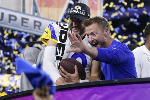 Rams' Sean McVay, Matthew Stafford join other champs in 'Top Gun