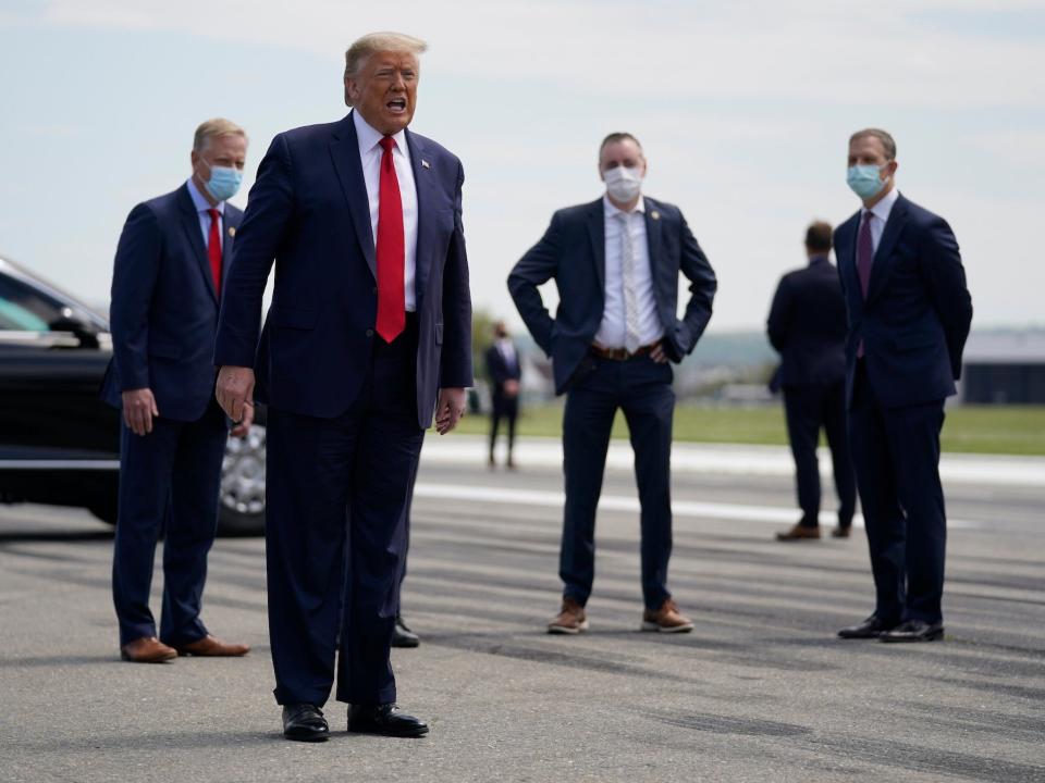 donald trump no mask coronavirus