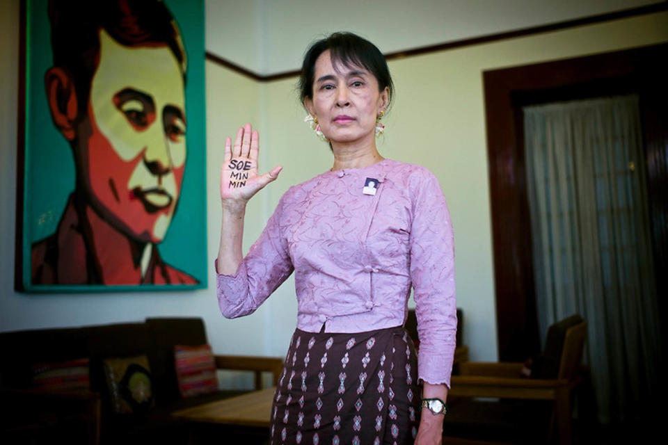 Daw Aung San Suu Kyi, Nobel Peace Prize winner, leader of the opposition party the NLD and Burma's democracy icon, spent more than 15 years under house arrest in her lakeside home and Insein prison. First detained in July 1989 for 6 years, she was put back under house arrest again from 1999 to 2002 and then finally again in May 2003 after the infamous Depayin incident where the military regime attempted to assassinate her. She was released from her latest sentence in November 2010 and continues to work tirelessly to achieve democracy and national reconciliation in Burma in spite of constant threats and oppression from the authorities. Soe Min Min, a member of the NLD who was arrested in 2008 and sentenced to 8 years for praying for Aung San Suu Kyi's release whilst she was under house arrest. He was released from Insein prison under a presidential amnesty in January 2012. (Photo by James Mackay / enigmaimages.net) <br> <br> <a href="http://world.time.com/2012/09/19/aung-san-suu-kyis-world-portraits-of-burmese-dissidents-and-activists/#aung-san-suu-kyi-at-her-home-in-rangoon-burma" rel="nofollow noopener" target="_blank" data-ylk="slk:Click here to see the full collection at TIME.com;elm:context_link;itc:0;sec:content-canvas" class="link ">Click here to see the full collection at TIME.com</a>