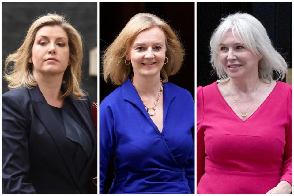 Penny Mordaunt, Liz Truss, Nadine Dorries  (ES Composite)