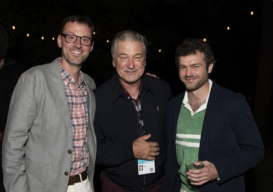 David Nugent, Alec Baldwin and Alden Ehrenreich