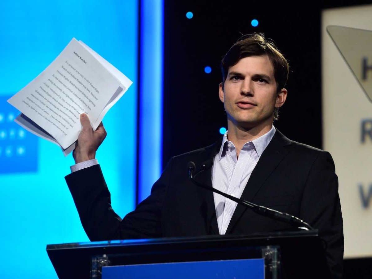 ashton kutcher speaking