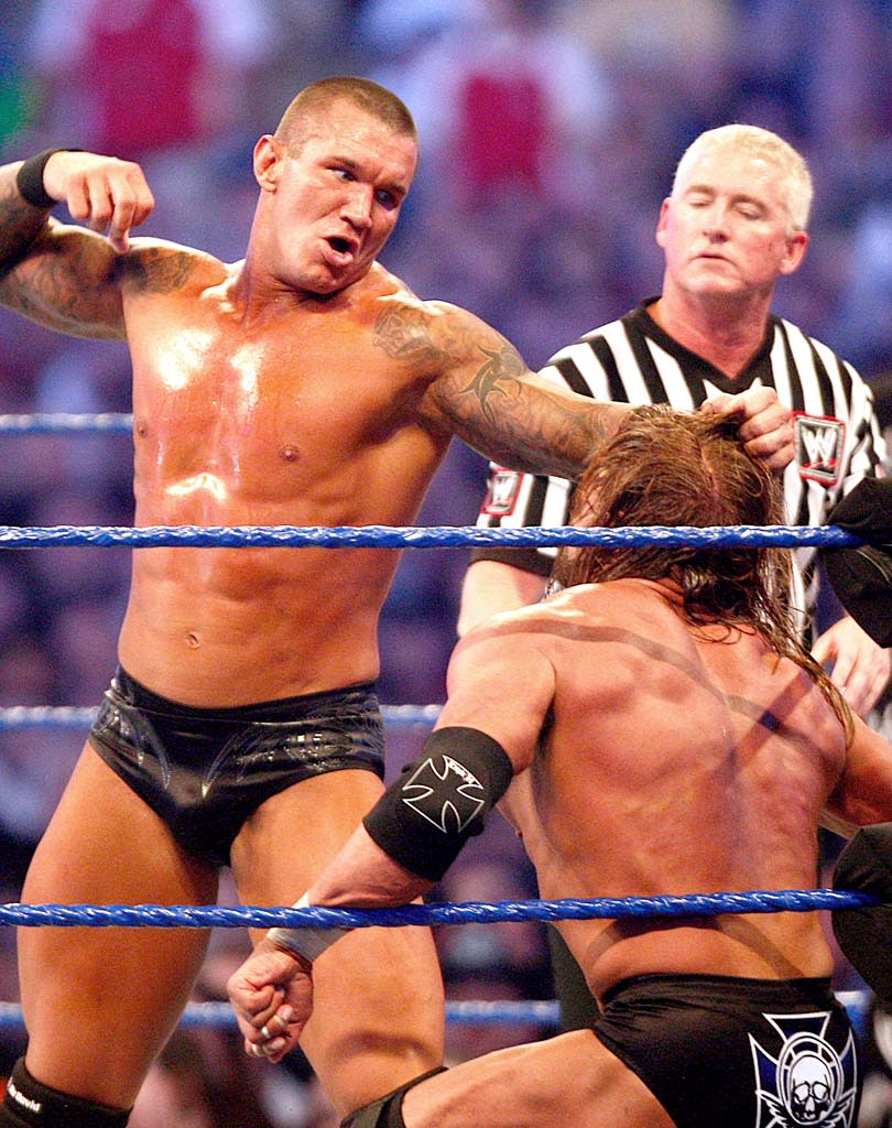 Orton Randy TripleH Wrestlemania