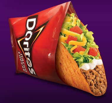 Perhaps Doritos Locos tacos are the most well-known hybrid food. The Doritos taco shells have caught the fast food world by storm and they have been one of Taco Bell's most successful products ever.