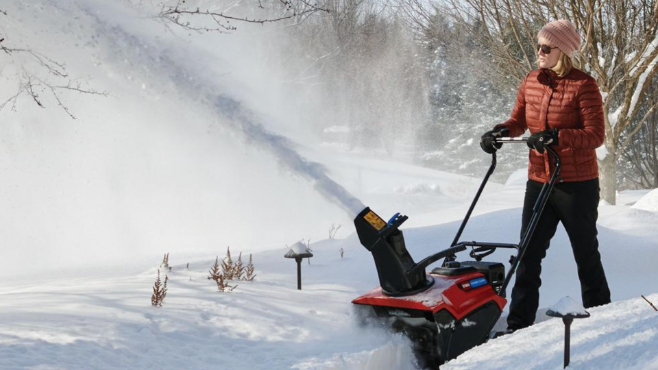 The Toro Power Clear 721 is a rigorous machine that works against asphalt surfaces to plow away densely packed snow.