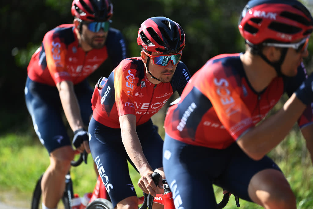  ALTO DA FIA PORTUGAL  FEBRUARY 16 Thomas Pidcock of United Kingdom and Team INEOS Grenadiers competes during the 49th Volta ao Algarve em Bicicleta 2023 Stage 2 a 1863km stage from Sagres to Alto da Fia 888m  VAlgarve2023  on February 16 2023 in Alto da Fia Portugal Photo by Tim de WaeleGetty Images 