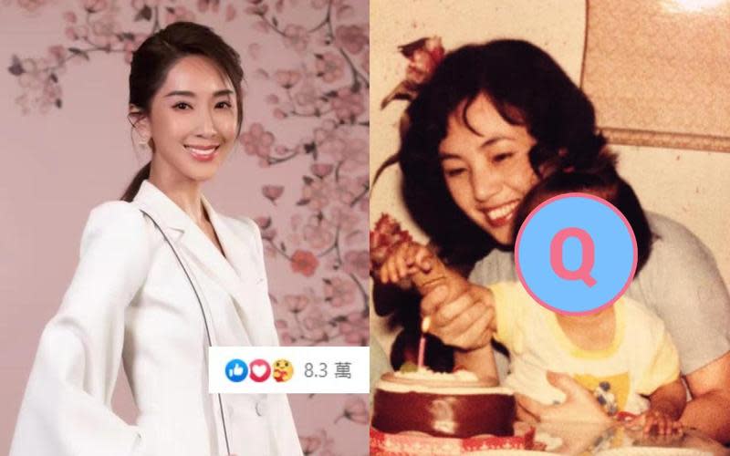 「犀利人妻」隋棠在臉書秀出童年與母親的合照，獲得超過8.3萬個讚。（FENDI提供、翻攝自隋棠臉書）