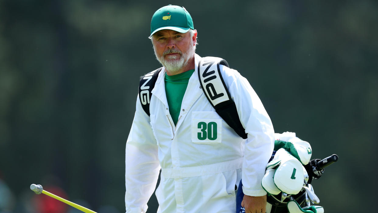  Caddie Bo Martin seen at The 2023 Masters 