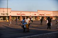 Looting at Midway Marketplace in St Paul during the unrest following George Floyd's death