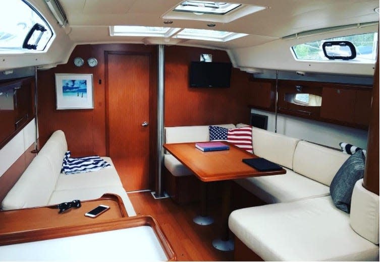 Sailboat interior