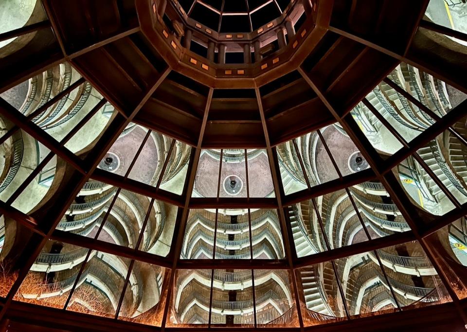 Joel Dawson has three photographs and another bronze medal for the unusual nature and multitude of colors in The Kleman Plaza Cupola at Photofest exhibit, running through Jan. 22, 2024.