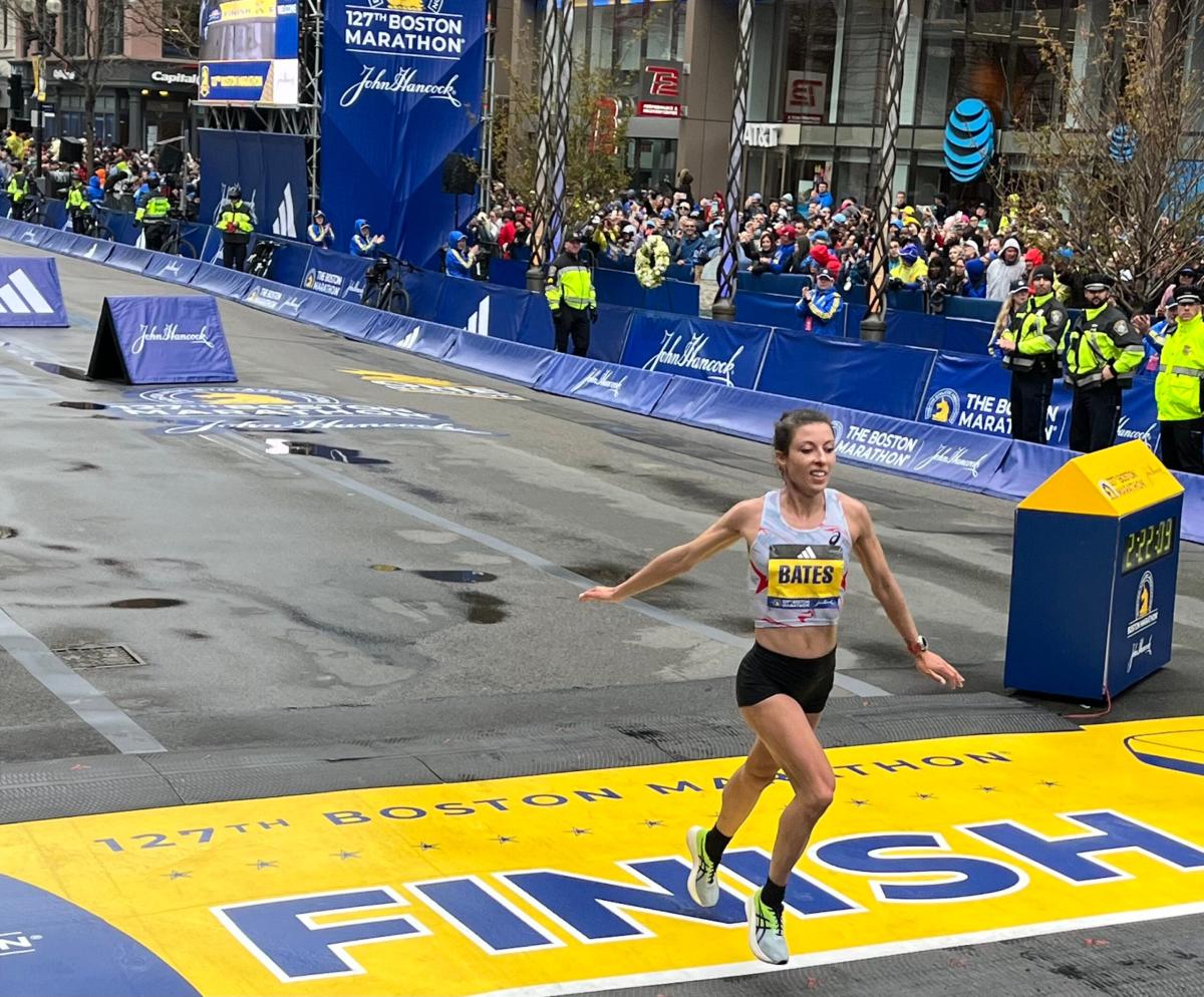 Americans Led By Emma Bates at the 2023 Boston Marathon