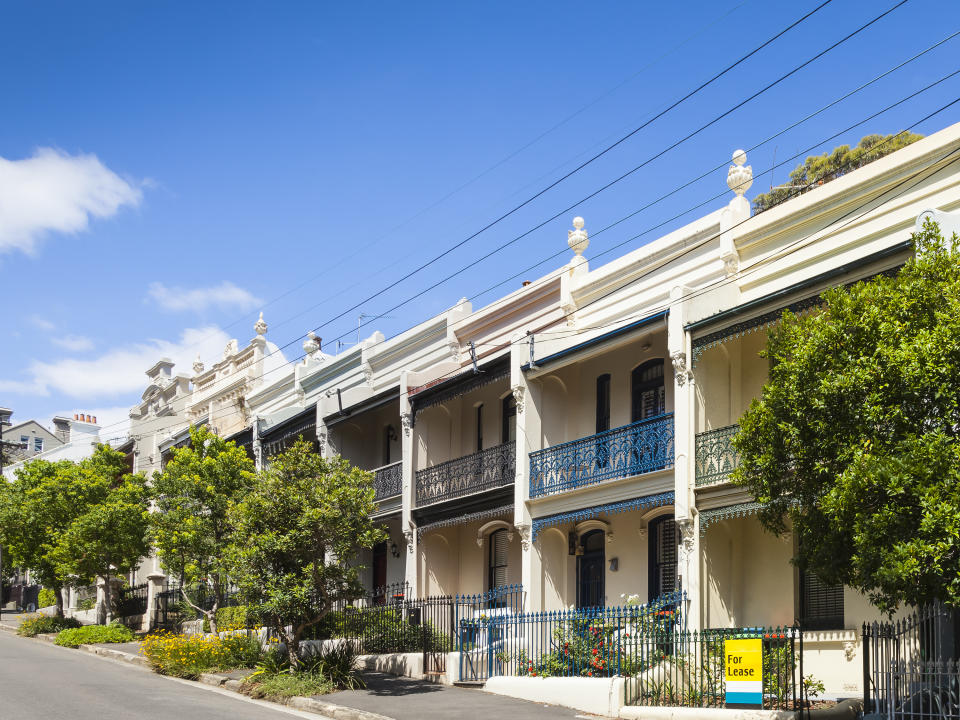 An image of the nice terrace houses in Paddington Sydney