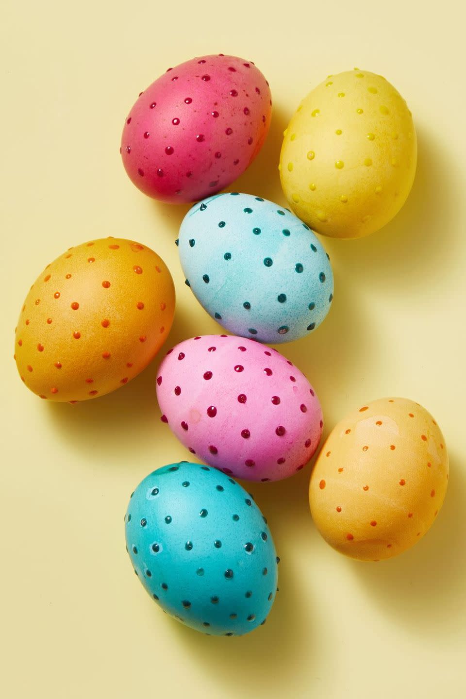 4) Polka-Dot Easter Eggs