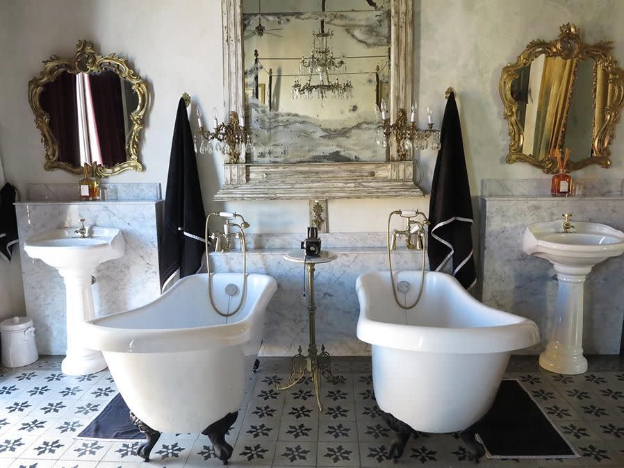 The claw-foot bathtubs at Coqui Coqui. Photo: Kate Moffatt.