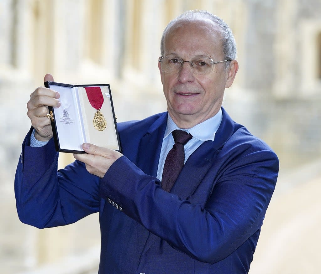 Peter Betts was made a Companion Order Of The Bath by the Duke of Cambridge at Windsor Castle (Steve Parsons/PA) (PA Wire)