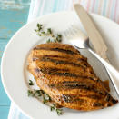 <p>Experiment with various flavored mustards to add a different spin to this simple marinade recipe. It's low in fat and carbs because it's oil- and sugar-free. <a href="https://www.eatingwell.com/recipe/262862/balsamic-dijon-chicken/" rel="nofollow noopener" target="_blank" data-ylk="slk:View Recipe;elm:context_link;itc:0;sec:content-canvas" class="link ">View Recipe</a></p>