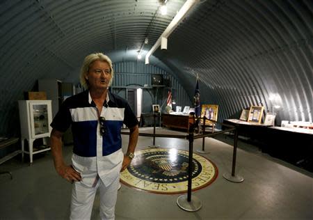 General manager Anthony Miller stands in the cold-war era nuclear fallout shelter constructed for U.S. President John F. Kennedy on Peanut Island near Riviera Beach, Florida November 8, 2013. REUTERS/Joe Skipper