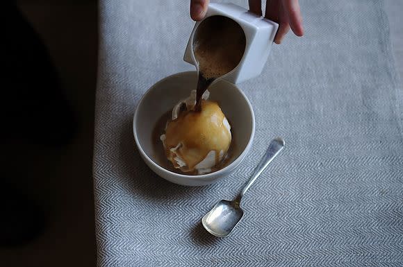 Affogato (Espresso Over Vanilla Ice Cream)