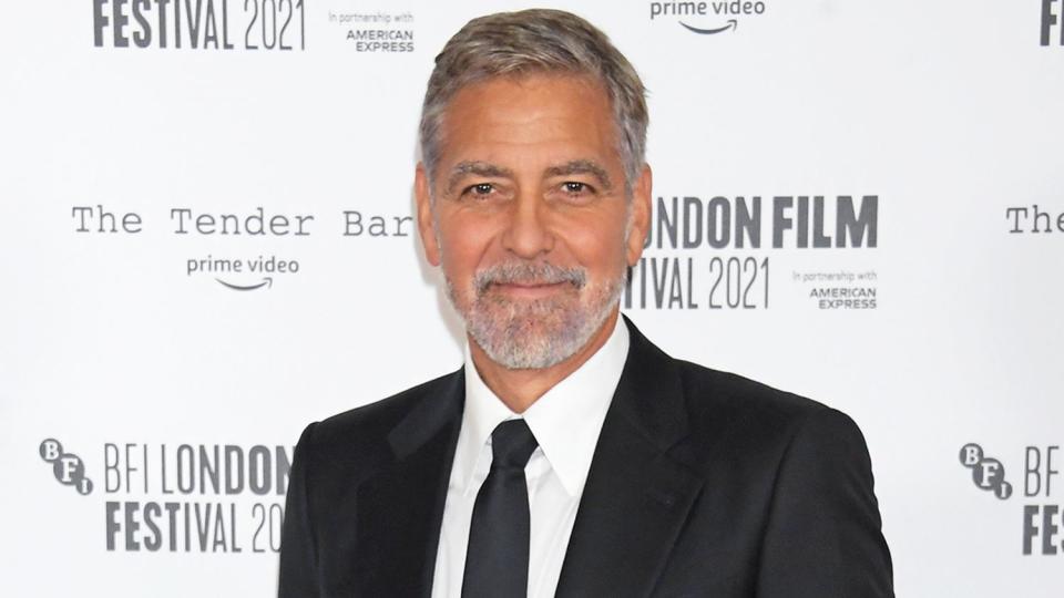 George Clooney attends the Premiere of "The Tender Bar" during the 65th BFI London Film Festival at The Royal Festival Hall on October 10, 2021 in London, England.