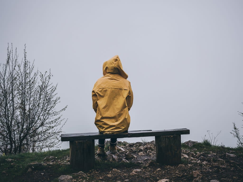 A person sits alone on a bench (Getty Images/iStockphoto)