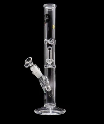 LA Pipes Single or Double Showerhead Perc Straight Bong