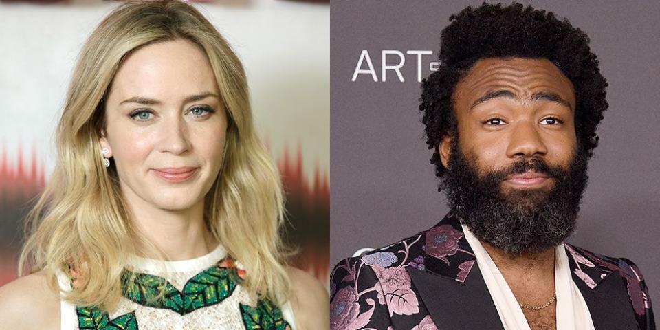 Emily Blunt and Donald Glover