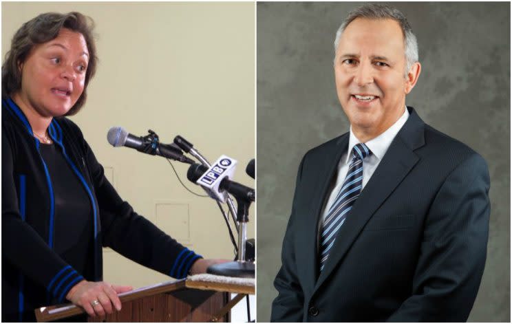 Left: Louisiana State Sen. Karen Carter Peterson (Photo: AP Images). Right: State Rep. Mark Abraham (Photo: Facebook/Mark Abraham State Representative)