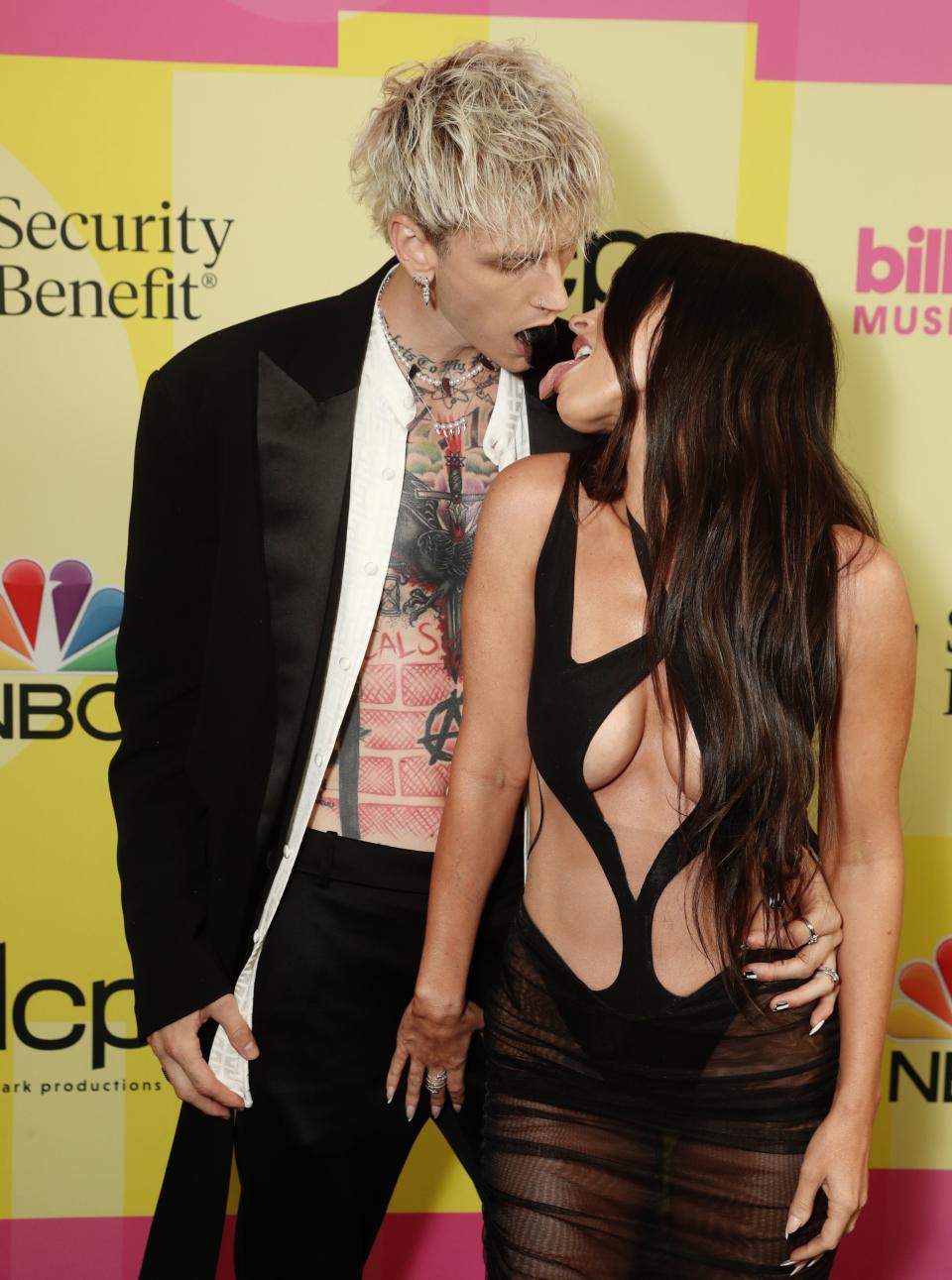 Can’t keep my hands to myself: Megan Fox and Machine Gun Kelly (NBCU Photo Bank via Getty Images)