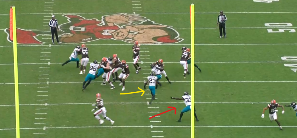 The Browns' use of play-action did damage against the Jaguars. (All-22)