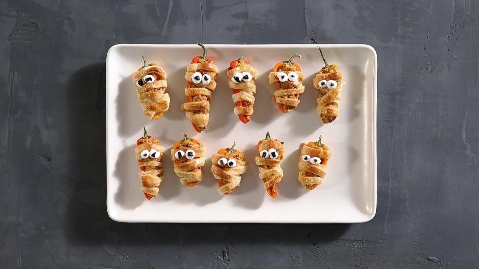 Stuffed Pepper Mummies