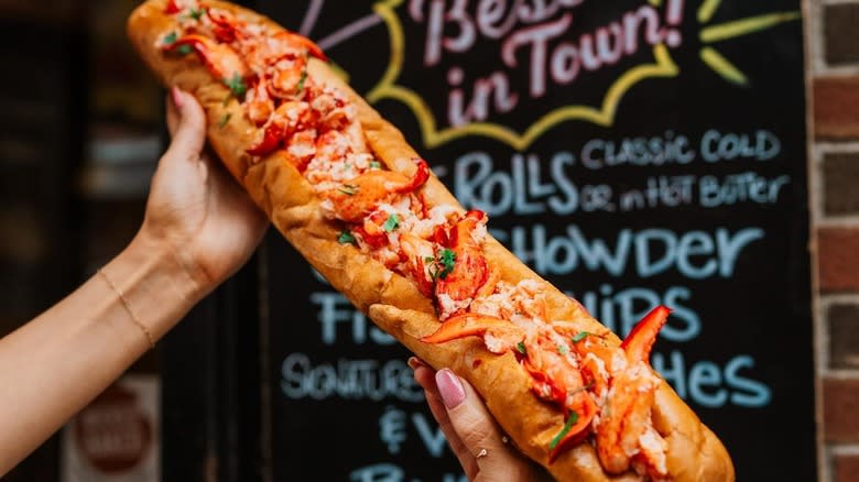 U.S.S. Lobstitution Lobster Roll at Pauli's in Boston, Massachusetts