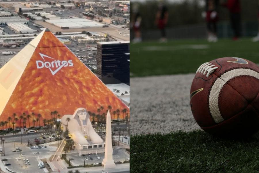 Hotel en Las Vegas viste sus paredes con Doritos, patrocinador del SuperBowl