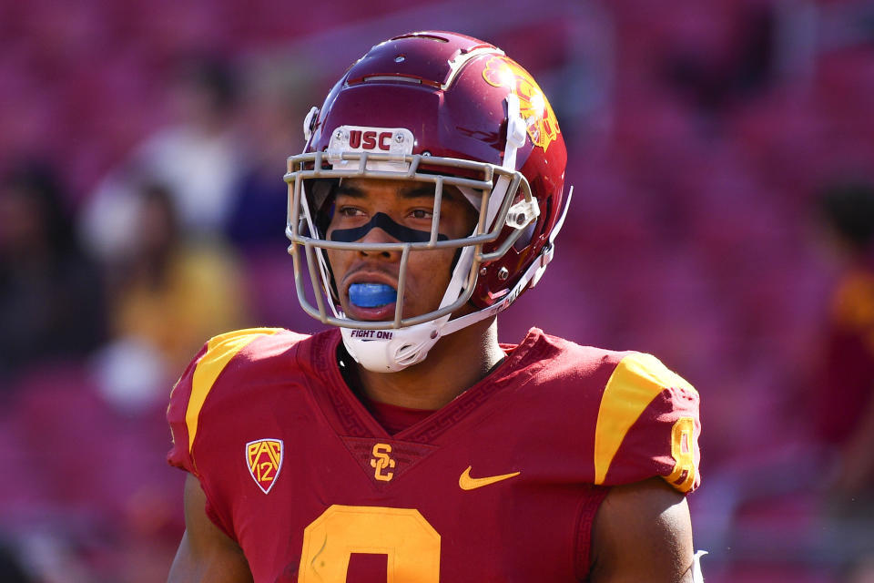 Amon-Ra St. Brown spielte am College für die USC Trojans. (Bild: Getty Images)