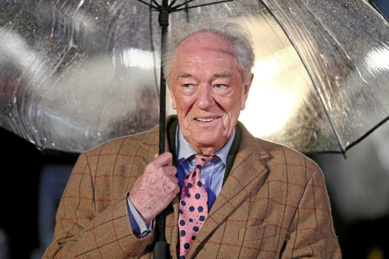 L'acteur britannique Michael Gambon avait donné son nom à un virage de l'émission automobile « Top Gear », après une prestation sur les chapeaux de roues.  - Credit:JUSTIN TALLIS / AFP