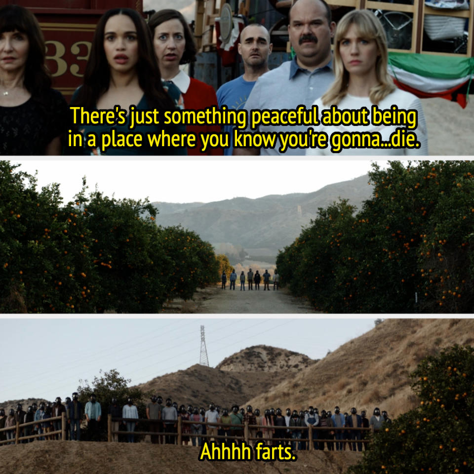 Screenshots from "The Last Man on Earth"