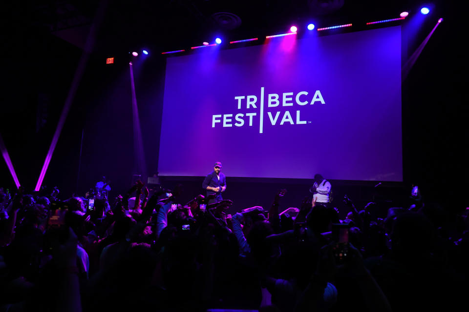 Shaggy performs during the Tribeca Festival's opening week
