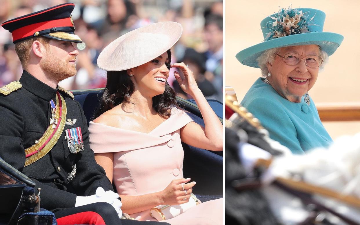 The Duke and Duchess of Sussex attended as the Queen celebrated